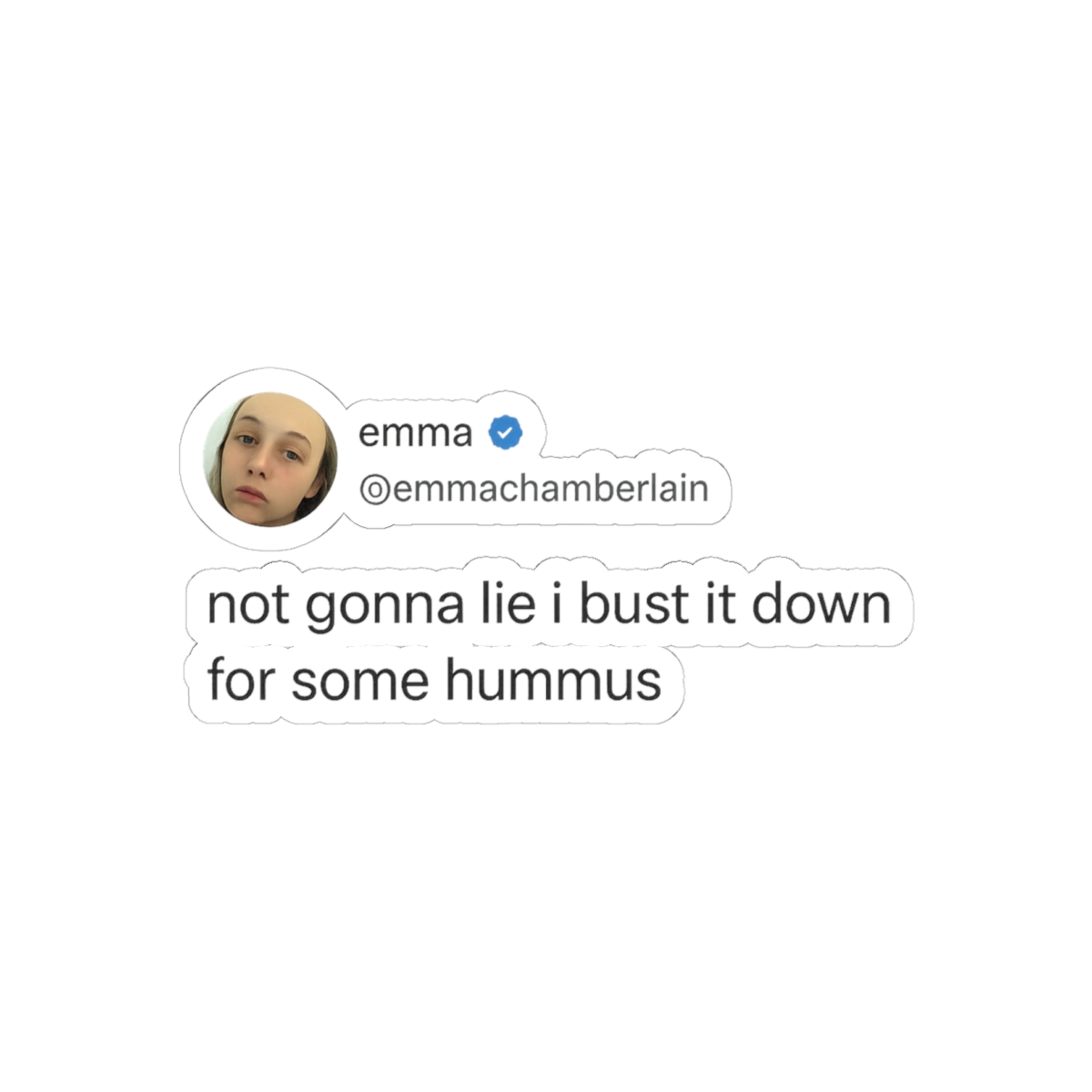 Emma Chamberlain Sticker | Playful Vinyl Decal - Emma Chamberlain official Stickers merch
