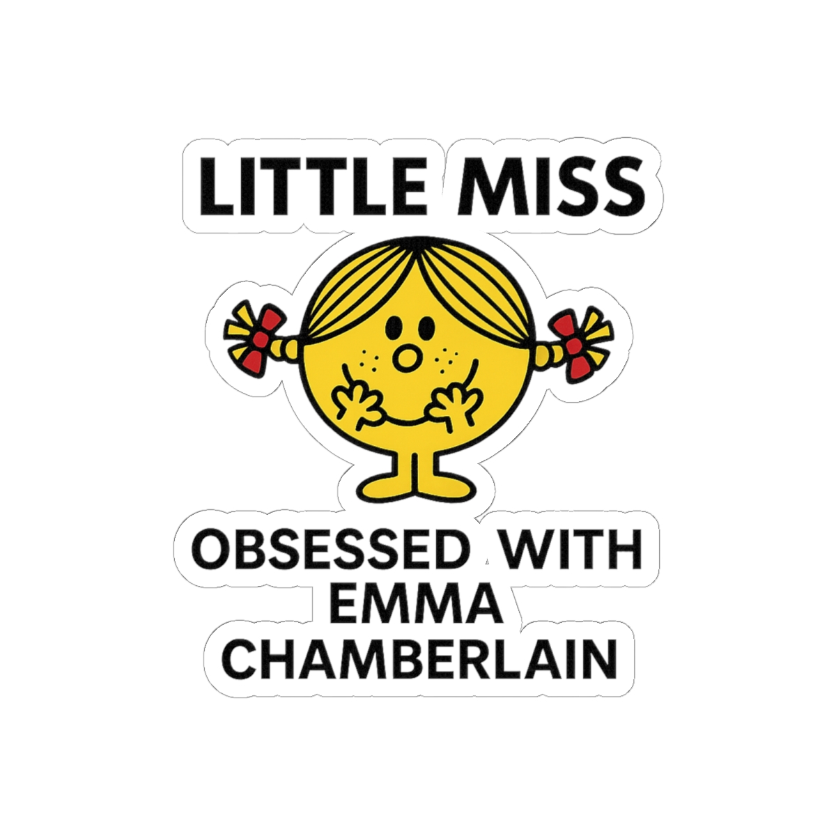 Little Miss Obsessed with Emma Chamberlain Sticker | Cute Vinyl Decal - Emma Chamberlain official Stickers merch