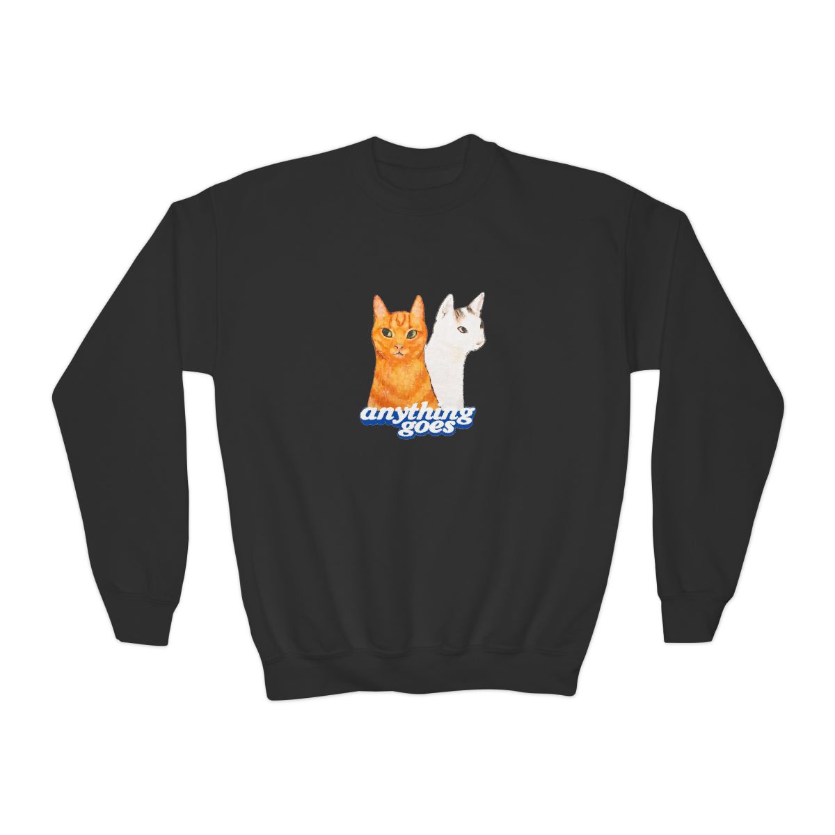 Anything Goes Cats Kids Crewneck