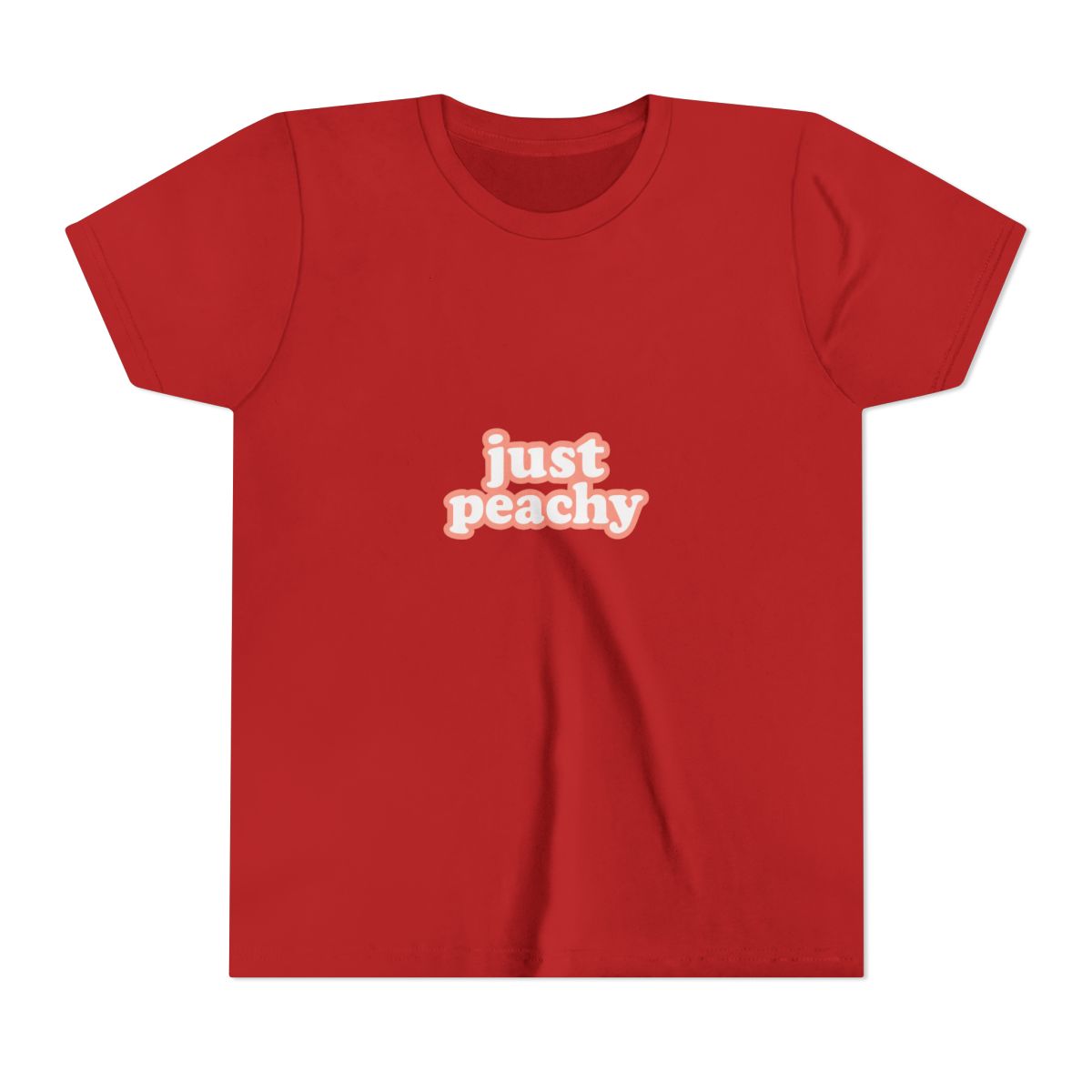 Just Peachy Optimistic Pun Kids T-Shirt